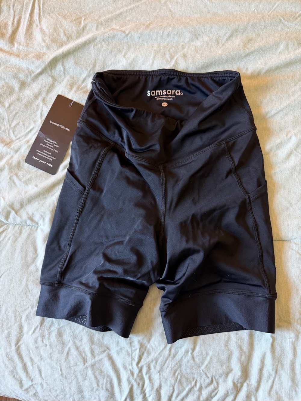 Black Samsara Women's Athletic Bike Shorts